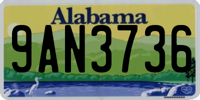 AL license plate 9AN3736