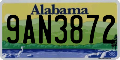 AL license plate 9AN3872