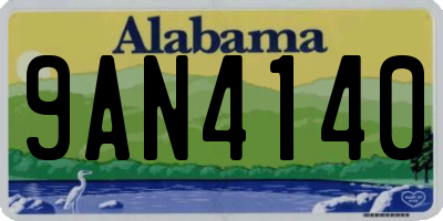 AL license plate 9AN4140