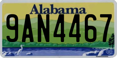 AL license plate 9AN4467