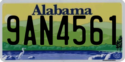 AL license plate 9AN4561