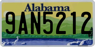 AL license plate 9AN5212