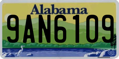 AL license plate 9AN6109
