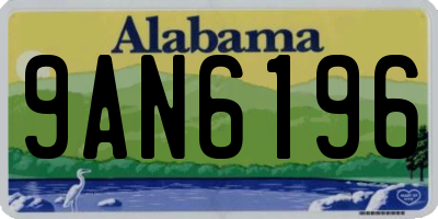 AL license plate 9AN6196