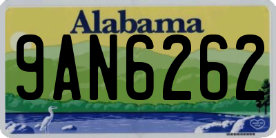 AL license plate 9AN6262