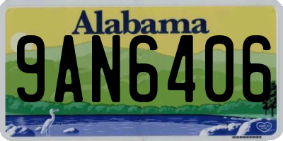 AL license plate 9AN6406