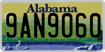 AL license plate 9AN9060
