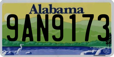 AL license plate 9AN9173