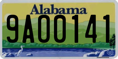 AL license plate 9AO0141