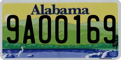 AL license plate 9AO0169