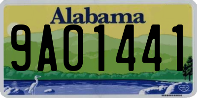 AL license plate 9AO1441