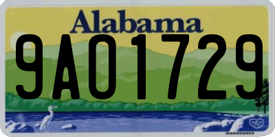 AL license plate 9AO1729