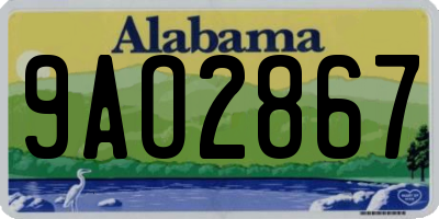 AL license plate 9AO2867