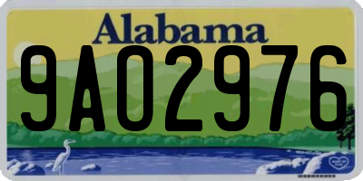 AL license plate 9AO2976