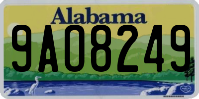 AL license plate 9AO8249