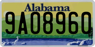 AL license plate 9AO8960