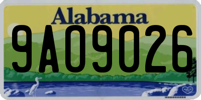AL license plate 9AO9026