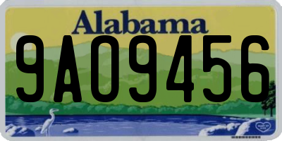 AL license plate 9AO9456