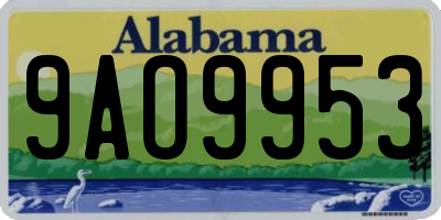 AL license plate 9AO9953