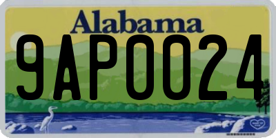 AL license plate 9AP0024