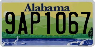 AL license plate 9AP1067