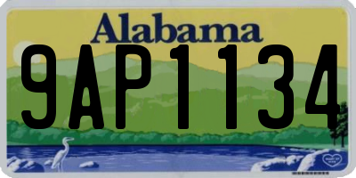 AL license plate 9AP1134