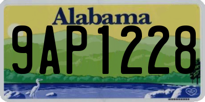 AL license plate 9AP1228
