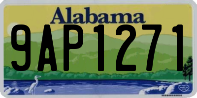 AL license plate 9AP1271