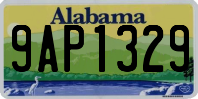 AL license plate 9AP1329