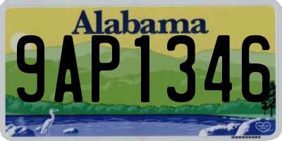 AL license plate 9AP1346
