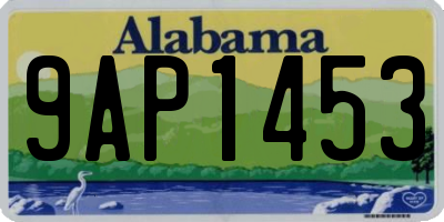 AL license plate 9AP1453