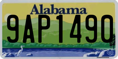 AL license plate 9AP1490