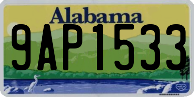 AL license plate 9AP1533