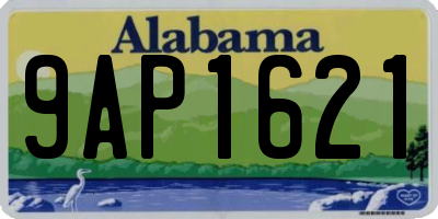 AL license plate 9AP1621