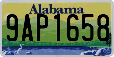 AL license plate 9AP1658