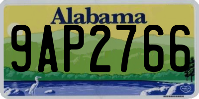 AL license plate 9AP2766