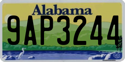 AL license plate 9AP3244