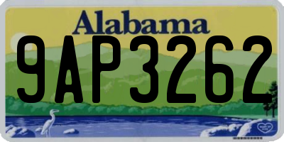 AL license plate 9AP3262