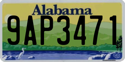 AL license plate 9AP3471