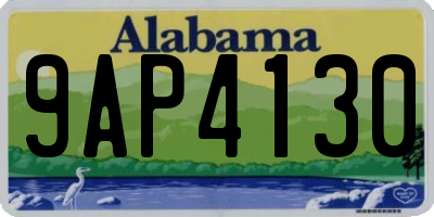 AL license plate 9AP4130