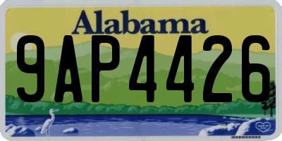 AL license plate 9AP4426