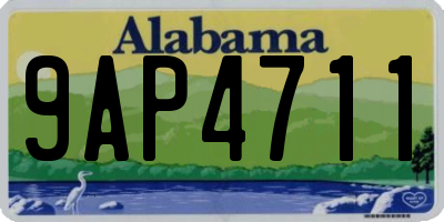 AL license plate 9AP4711