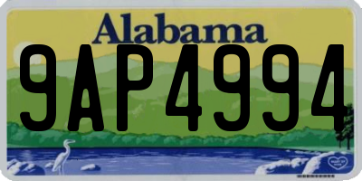 AL license plate 9AP4994