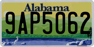 AL license plate 9AP5062
