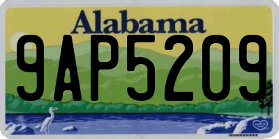 AL license plate 9AP5209