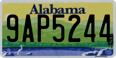 AL license plate 9AP5244