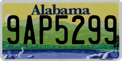 AL license plate 9AP5299