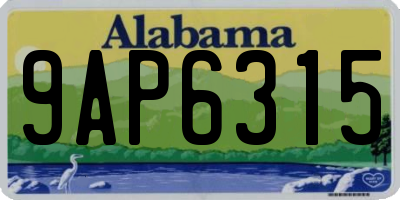 AL license plate 9AP6315