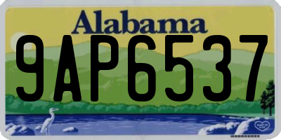 AL license plate 9AP6537