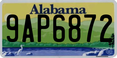 AL license plate 9AP6872